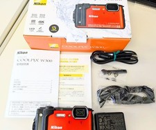 Nikon COOLPIX W300 Orange Waterproof Digital Camera 4K GPS Wi Fi Shockproof