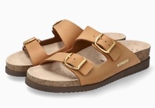 Mephisto Harmony Camel Slide Sandal Leather New Women's Size EU 39, US 9