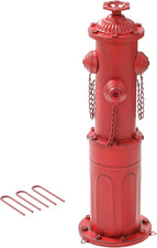 CaliDecor Fire Hydrant for Dogs to Pee On, 22.5" Metal Dog Fake Fire Hydrant Pee