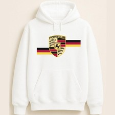 Porsche Shield With Racing Stripe Motif Unisex Hoodie