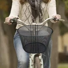 Bike Basket Metal Pet Carrier Durable Wire Mesh Bicycle