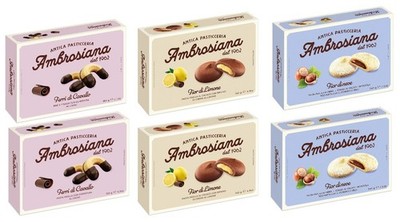 6 x Antica  Ambrosiana Schoko-Lemon/ Haselnuss /Cavallo Gebäck  a 140-150g