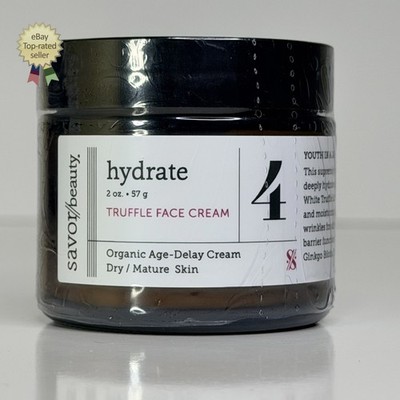 NEW Savor Beauty Hydrate Truffle Face Cream 2oz Organic Age-Delay - SEALED