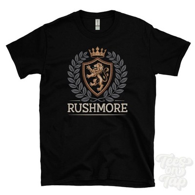 RUSHMORE FANTASY WAPPEN T-SHIRT Neuheit Parodie Familienname Wappen