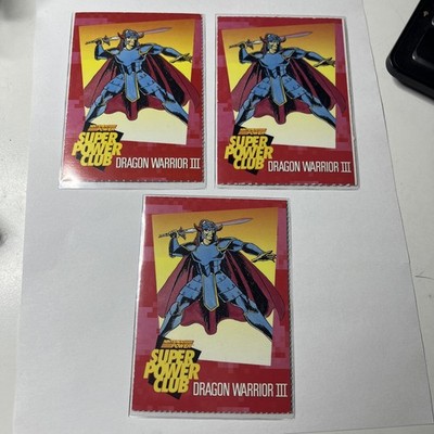 Set Of 3 Nintendo Power Super Power Club Magazine Card #10 Dragon Warrior III