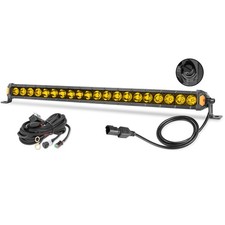 20 Inch Yellow LED Light Bar 100W Single Row Off Road Fog Driving Light