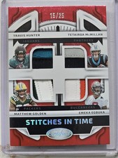 2025 Certified Stitches in Time Quad Rookie patch /25