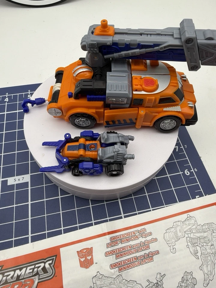 Transformers Armada Smokescreen Hasbro 2002 Minicon Liftor Near Complete - Image 2 of 4