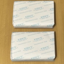 Kirk s Fragrance Free Castile Soap 2 Bars 4oz Each Hypoallergenic Gentle Clean