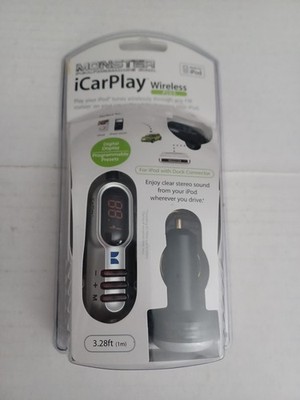 iCarPlay Wireless by Monster For iPod With Dock Connector New Sealed