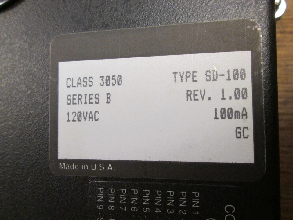 Дисплей системы Square D PowerLogic 3050 SD-100 120 В переменного тока 100 мА серия B версия 1,00 - Изображение 3 из 4