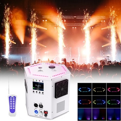Professional 5.5M 1200W Cold Spark Machine Pyrotechnics w/ Anti-Fall DMX Control