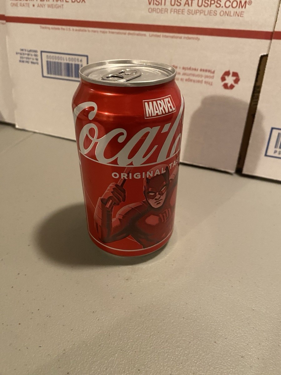 2024 Marvel Edition Coca-Cola Can Daredevil Coke Can Opened From