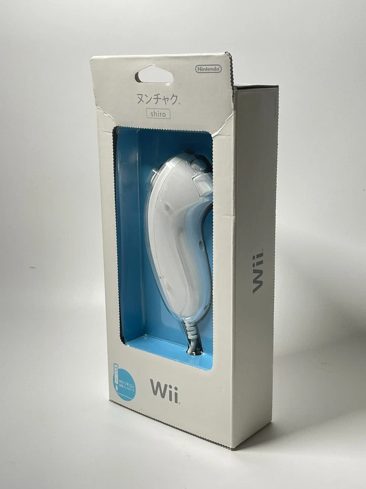 Genuine Nintendo Wii Nunchuck In Original Box Tested & Working Wii U White - Image 2 of 4