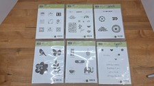 Lot of 6 Assorted Stampin' Up Rubber Unmounted Sets