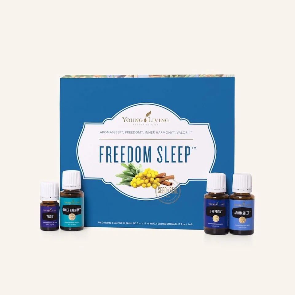 Young Living Freedom Sleep Set - Kit de 4 mezclas de aceites esenciales - ¡Nuevo/Sellado! Foto 2 de 4