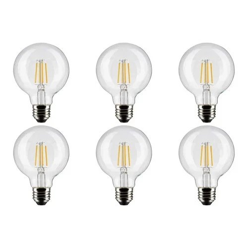 4.5W G25 LED - Clear - Medium base - 90 CRI - 2700K - 120V - 6-Pack - Picture 1 of 7