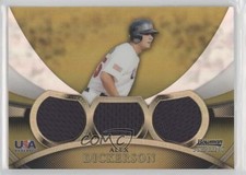 2010 Bowman Sterling Triple Gold Refractor 14/50 Alex Dickerson #USAR-25 0f3j