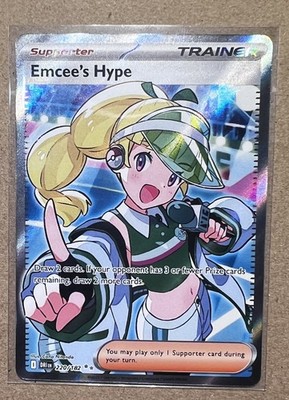 Emcee's Hype Holo Ultra Rare SV10: Destined Rivals 220/182 NM