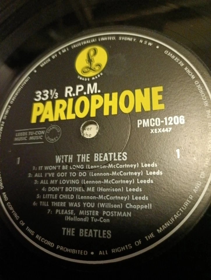 The Beatles ‎– With The Beatles    LP  EX/VG - Image 3 of 4