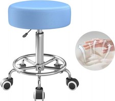 Rolling Stool, Heavy Weight Capacity 250lb, PU Leather Rolling stools, Ultra