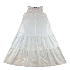 Hatch Maternity Women’s THE ELENORE DRESS White Cotton Poplin Women Size 0