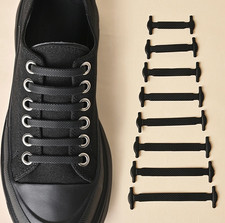 16pcs Silicone No Tie Shoelaces Elastic Lazy Shoe Lace Set - NEW