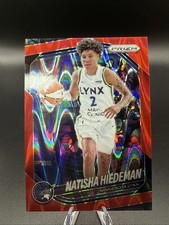 2025 Panini Prizm WNBA #53 Natisha Hiedeman #53 Red Seismic Prizm SP #'d 100/249