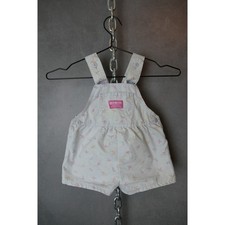 Vintage OshKosh Bgosh Floral Overalls Romper 2T Baby Girl Summer Outfit Cute