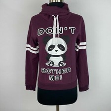 On Fire S Panda Don't Bother Me Roll cuello alto corbatas sudadera manga larga
