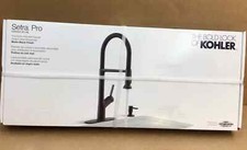 Kohler Setra Pro Pull Down Kitchen Faucet Matte Black Finish R29343-SD-BL NEW
