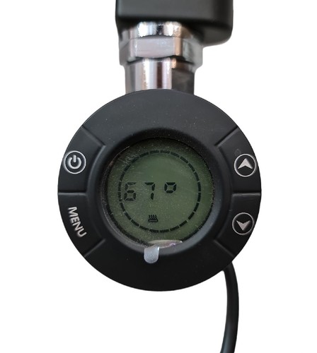 Elektrischer Badezimmerthermostat Handtuchwärmer 7 Tage Timer beheiztes Handtuchheizkörper - Bild 4 von 21