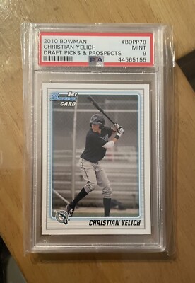 Christian Yelich 2010 Bowman 1st PSA 9 Rookie