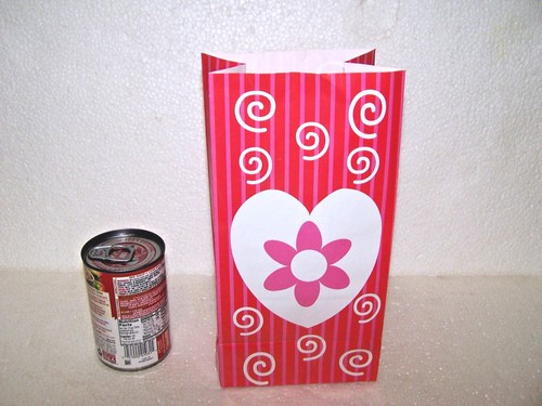 JUEGOS DE BOLSAS DE PAPEL DE DÍA VALENTINES TRATO DE ALMUERZO 10 o 12 PIEZAS DULCES FIESTA REGALO PALOMITAS DE MAÍZ - Imagen 2 de 35