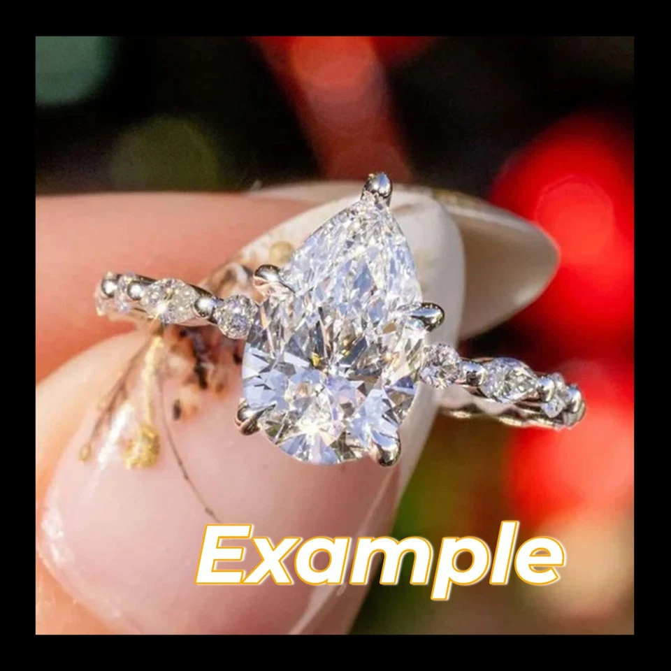 3.3 Ct Lab-Grown CVD Diamond Pear Cut D VVS1 Clarity EGL Certified Gemstone 5NSP - Image 2 of 4