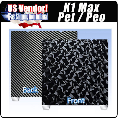 Creality Dubbelzijdig printplatformboard kit voor K1 Max, 3D-printer glanzende PEO gecoate PEI dubbelzijdig bouwplaat print bed voor Ender 3 V3 Plus, K1 Max, Ender 3 Max/Neo, Ender 3 S1 Plus