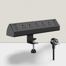 Desk Clamp Power Strip USB-C 40W 4 PD Ports 6USB 5AC Outlets Surge Protector 6ft