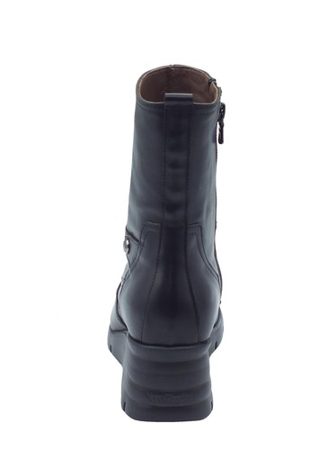NeroGiardini I411820D Sauvage Nero Tronchetti per Donna in pelle zeppa alta - Imagen 3 de 3