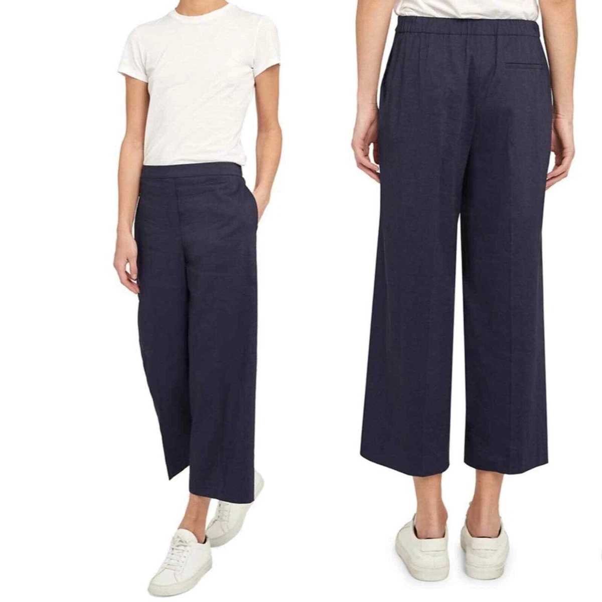 Theory linen pull on deals pants