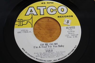 LULU SWEEP AROUND YOUR OWN BACK DOOR 45RPM 7'' JUKEBOX RECORD VG ATCO