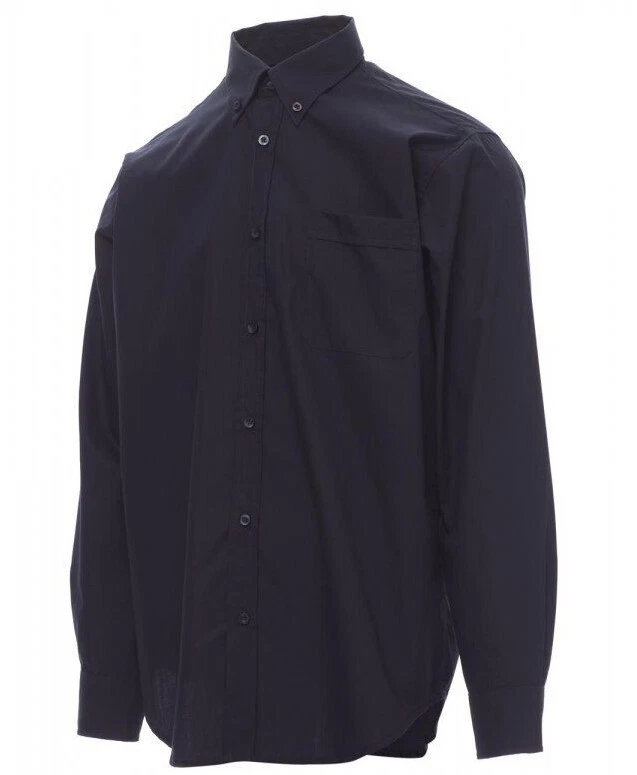 CAMICIA UOMO COTONE CLASSICA FACILE STIRO BOTTONDOWN MANICA LUNGA S - 3XL - Immagine 4 di 4