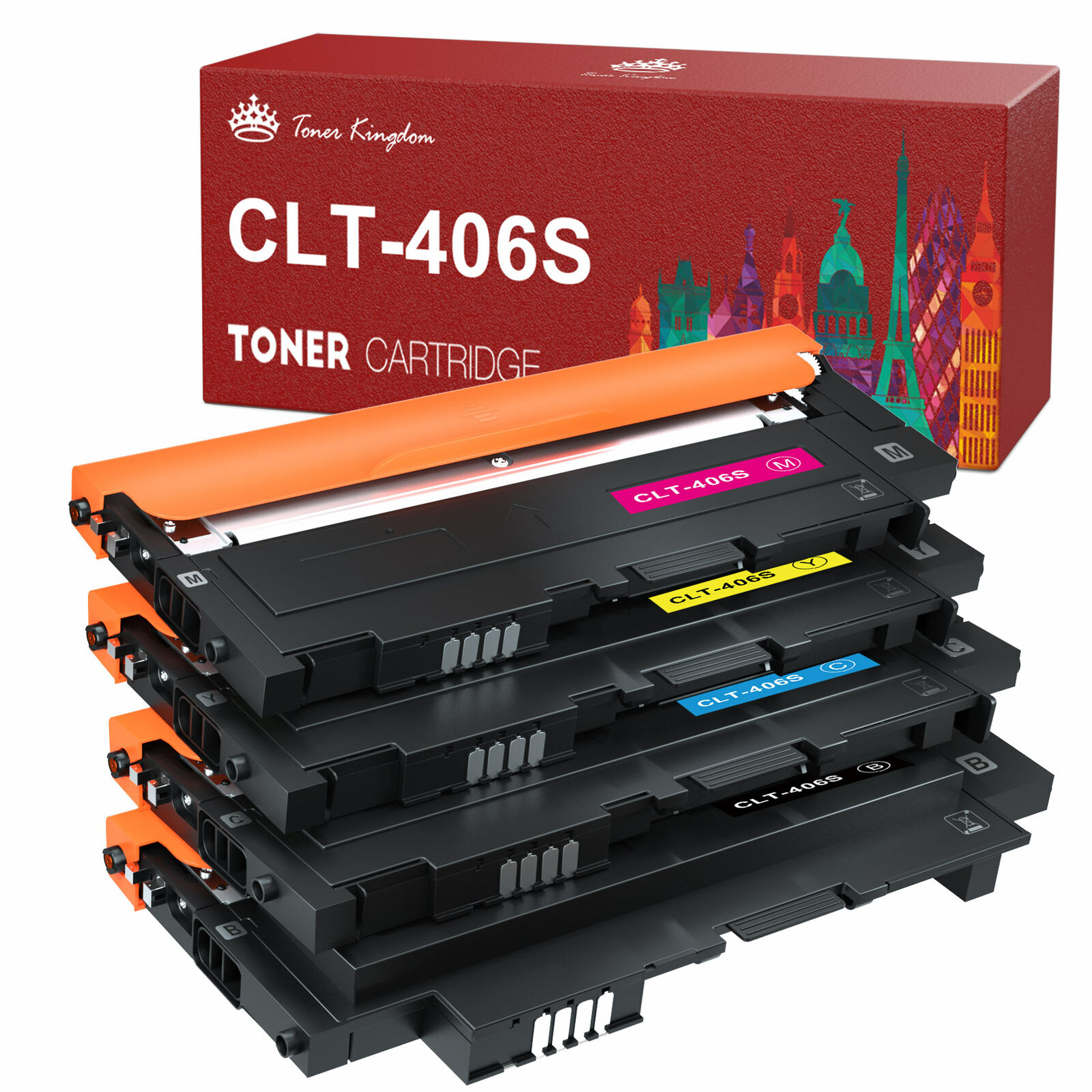 Reageer Roux Aggregaat 4 Pack Color CLT-K406S Toner for Samsung CLP-365W CLX-3305FW Xpress C410W  C460FW 6658461938635 | eBay
