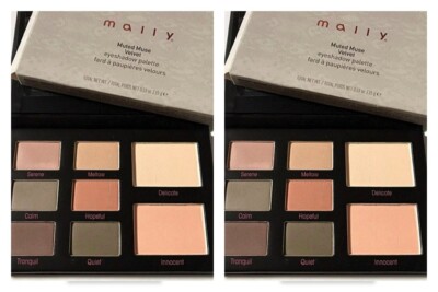 2 Mally Muted Muse Velvet Eyeshadow Palette  8 shades NIB (389)
