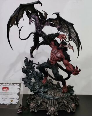 BANDAI - DEVILMAN　crybaby Figurama DEVILMAN crybaby Fudou Akira VS Ammon Collectible