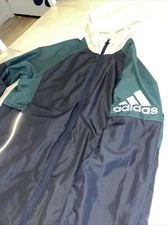 Rare Vintage ADIDAS Hooded Ventilated Windbreaker Jacket W/ Pockets Size S