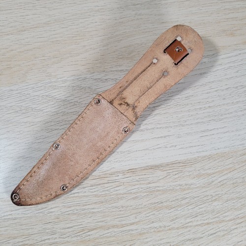 Vintage German IROKA Red Black Swirl Fixed Blade Knife Lightweight COLLECTORS - Picture 9 of 9