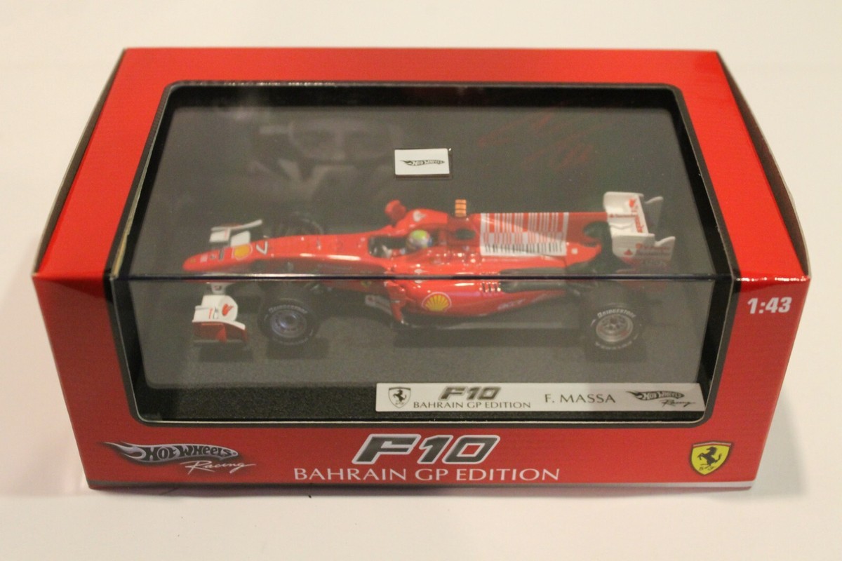 HOTWHEELS F10 F. MASSA BAHRAIN GP EDITION 1/43 DIECAST N.I.B.