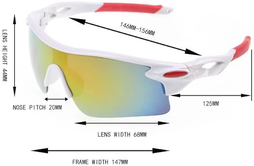 GAFAS DE SOL DEPORTIVAS golf playa conducción exterior ciclismo pesca piscina protección UV Foto 3 de 4