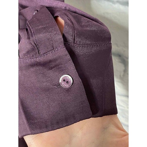 Vince Adult Dress XS Grape Purple Polyester Long Sleeve Popover Tunic Women's - Picture 3 of 7