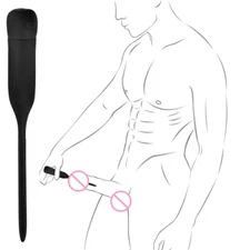 Rechargerable Electric Stretcher Urethral Sounding Rod Penis Dilator Plug MALE